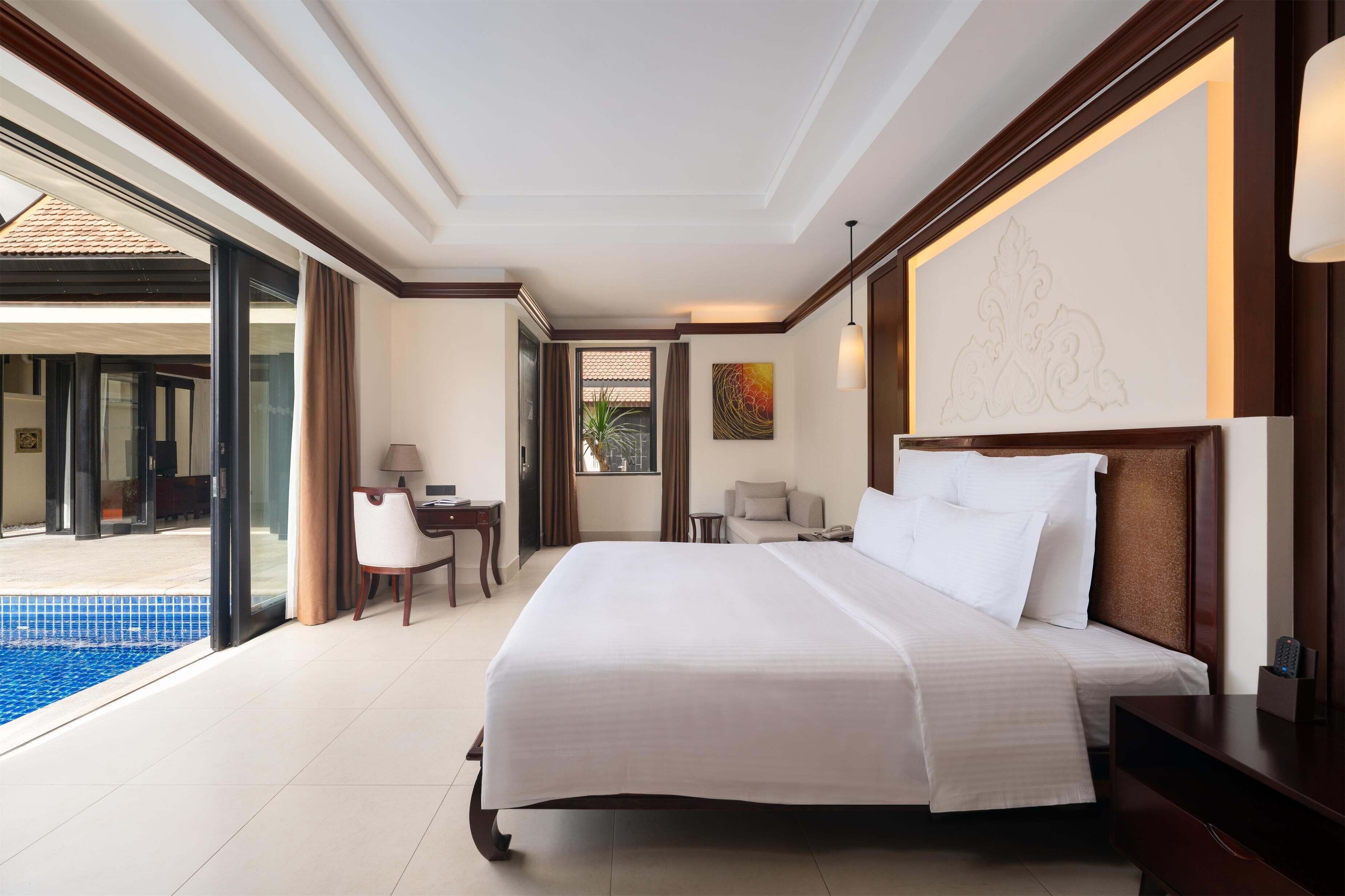 Luxury Villa, 1 Bedroom, Private Pool (Thailand) | 1 bilik tidur, peti besi dalam bilik, meja, ruang kerja komputer riba 
