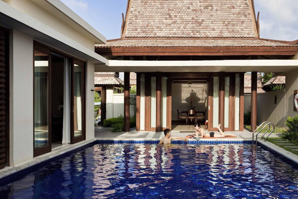 Vila Mewah, 1 kamar tidur, kolam renang pribadi (Thailand) | 1 kamar tidur, brankas, meja kerja, dan ruang kerja ramah laptop