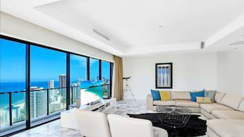 3 Bedroom Penthouse | Living area | TV, DVD player