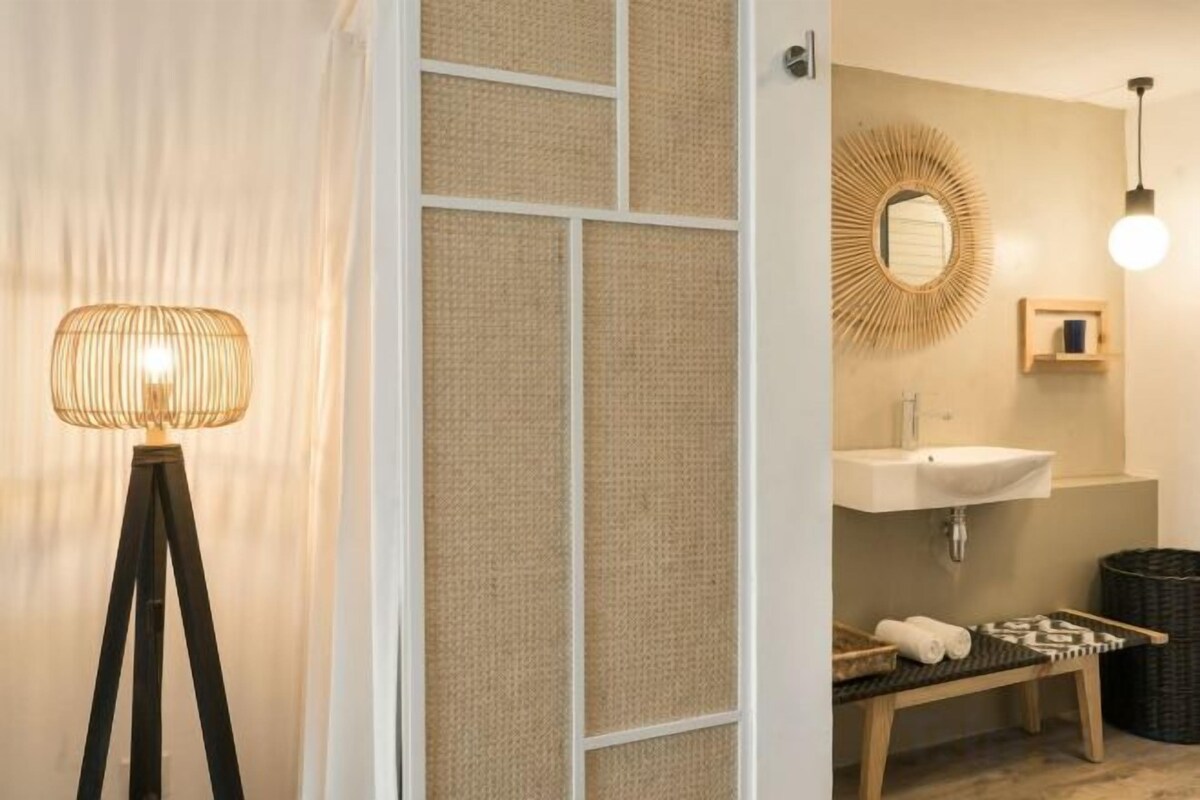 Bathroom | Shower, free toiletries, hair dryer, towels