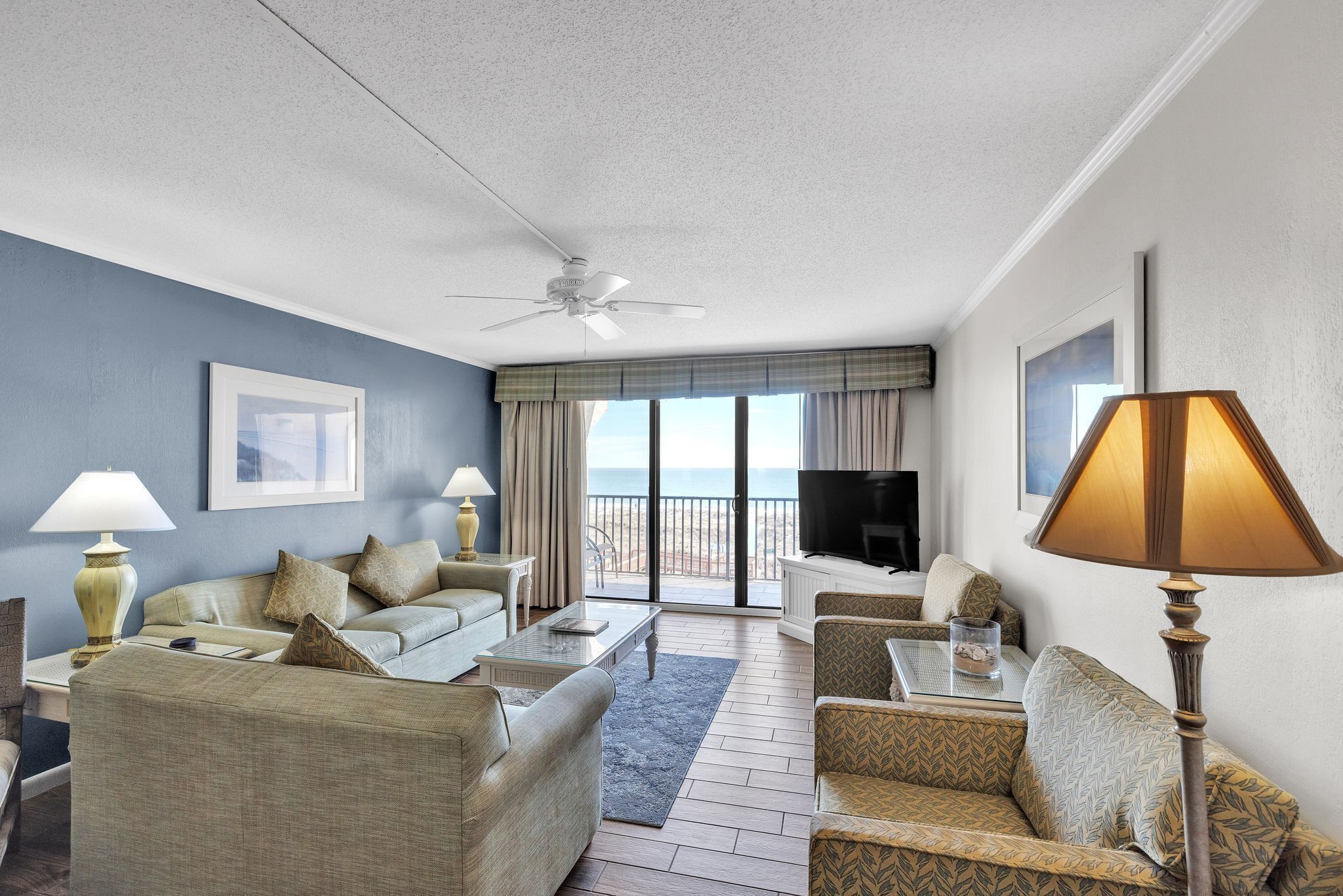 Apartment, 3 Bedrooms, Balcony, Ocean View | Living area | TV, DVD player