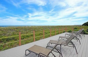 On the beach, fishing