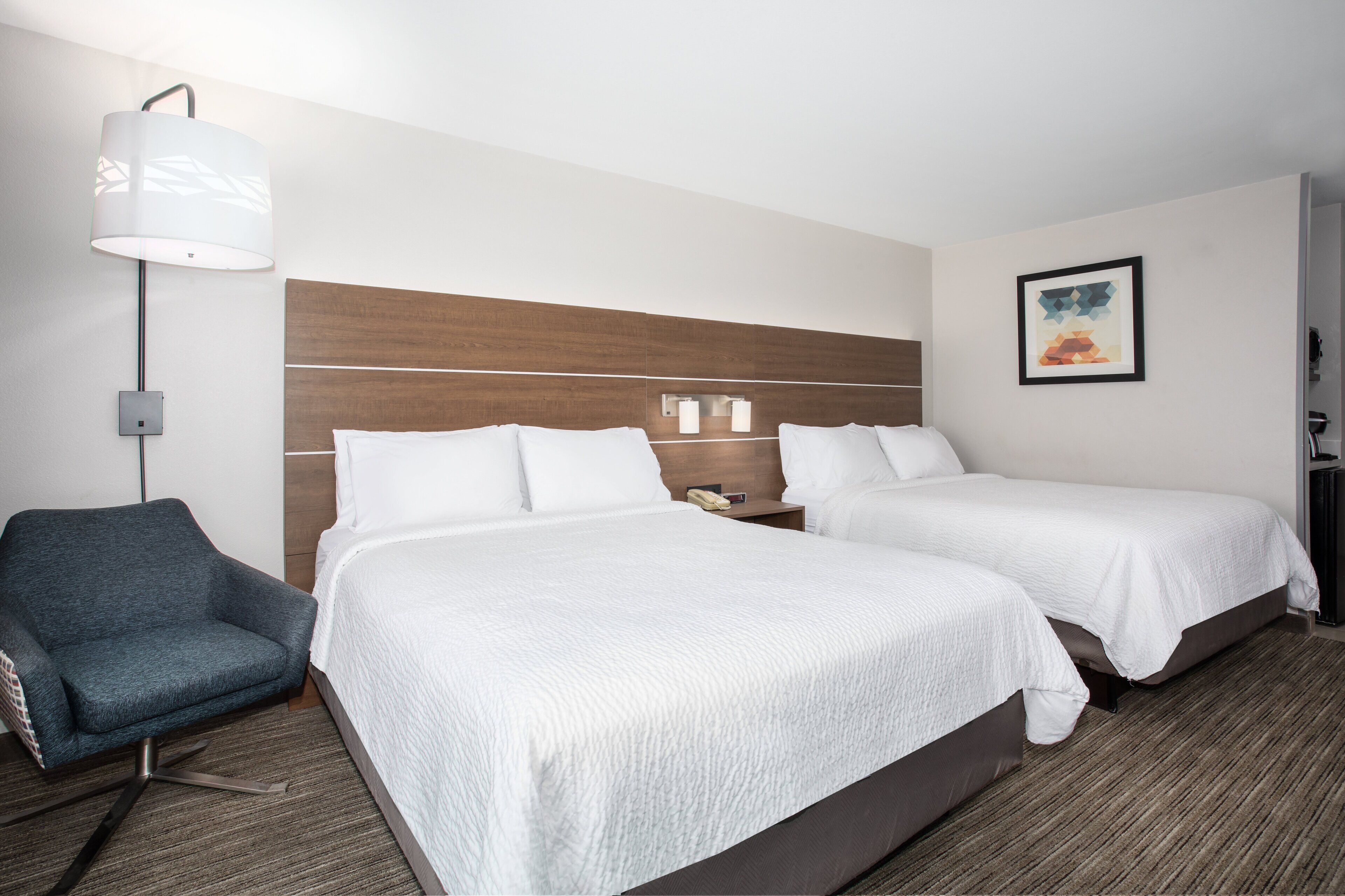 standard room, 2 queen beds | in-room safe, desk, iron/ironing board, free cots/infant beds