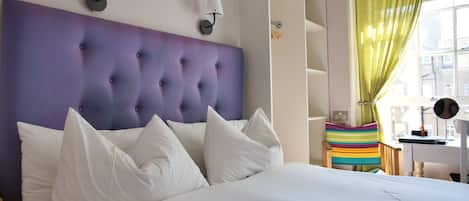 Medium Double – Ensuite | Premium bedding, down comforters, memory foam beds