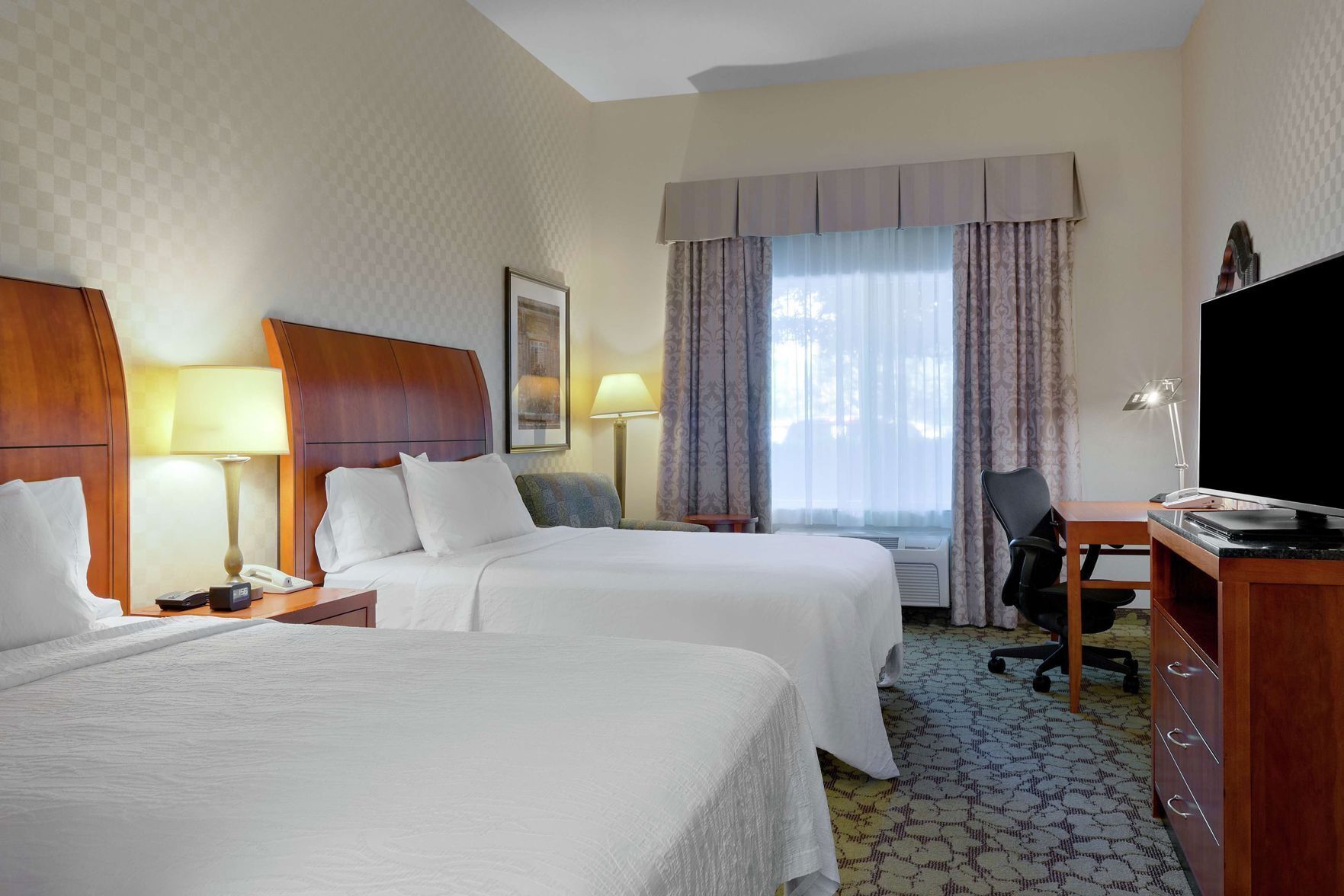 In-room safe, blackout curtains, iron/ironing board