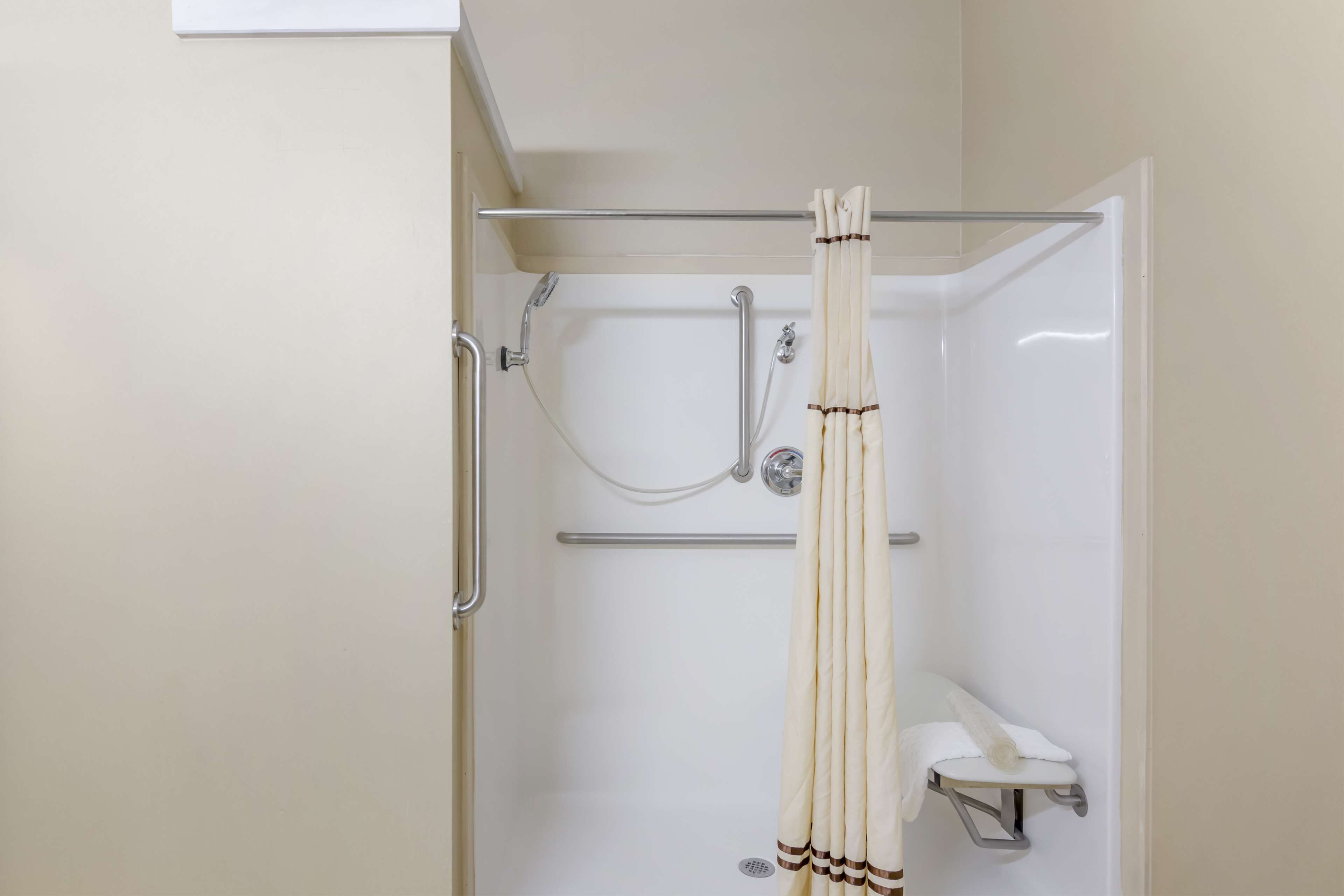 free toiletries, hair dryer, towels