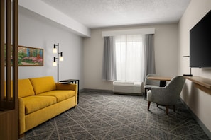 Suite, 2 Queen Beds, Non Smoking | Living area | 32-inch LCD TV with premium TV channels, TV - Hampton Inn & Suites Chadds Ford (Glen Mills)