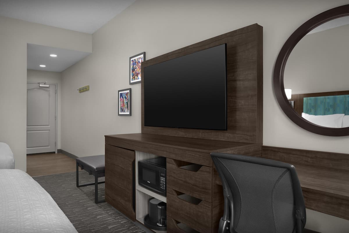 Room, 2 Queen Beds, Non Smoking | In-room safe, iron/ironing board, free cribs/infant beds