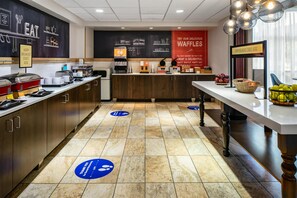 Free daily buffet breakfast