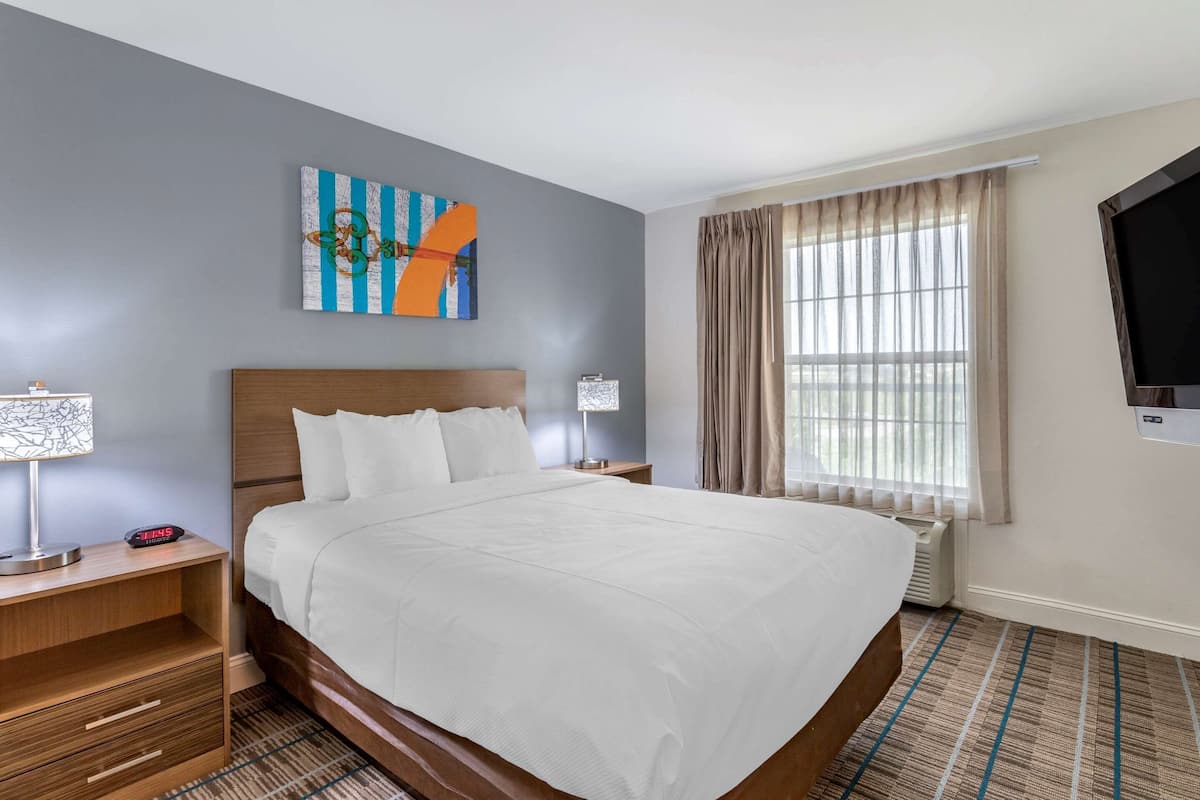 Room, 1 Queen Bed, Non Smoking (Efficiency) | Premium bedding, individually furnished, desk, free WiFi