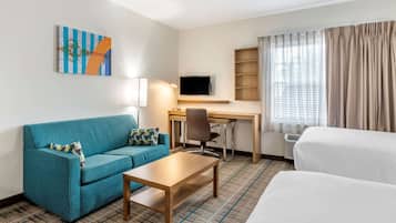 Kamer, Meerdere bedden, toegankelijk voor mindervaliden, niet-roken (Efficiency) | Luxe beddengoed, individueel gemeubileerd, een bureau, gratis wifi