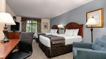 In-room safe, desk, laptop workspace, blackout curtains