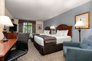 In-room safe, desk, laptop workspace, blackout drapes