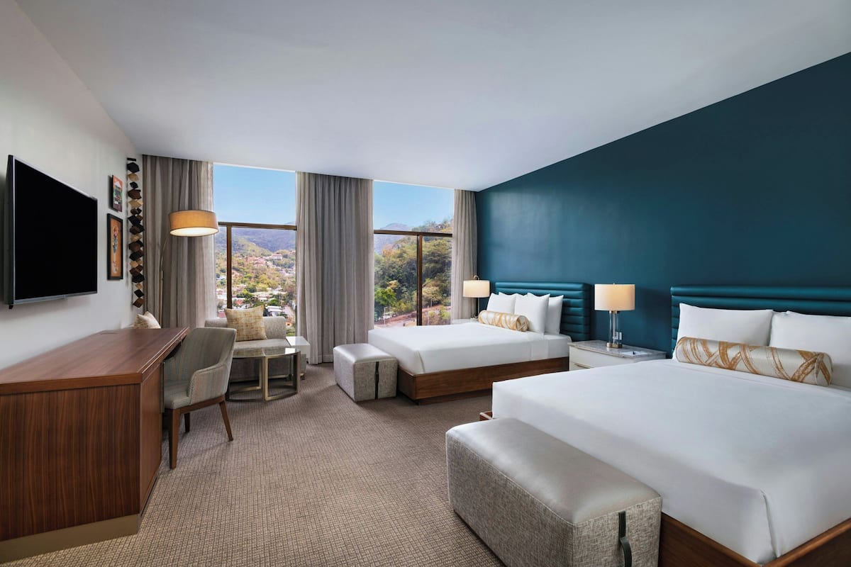 room, 2 queen beds (island) | in-room safe, desk, laptop workspace, soundproofing