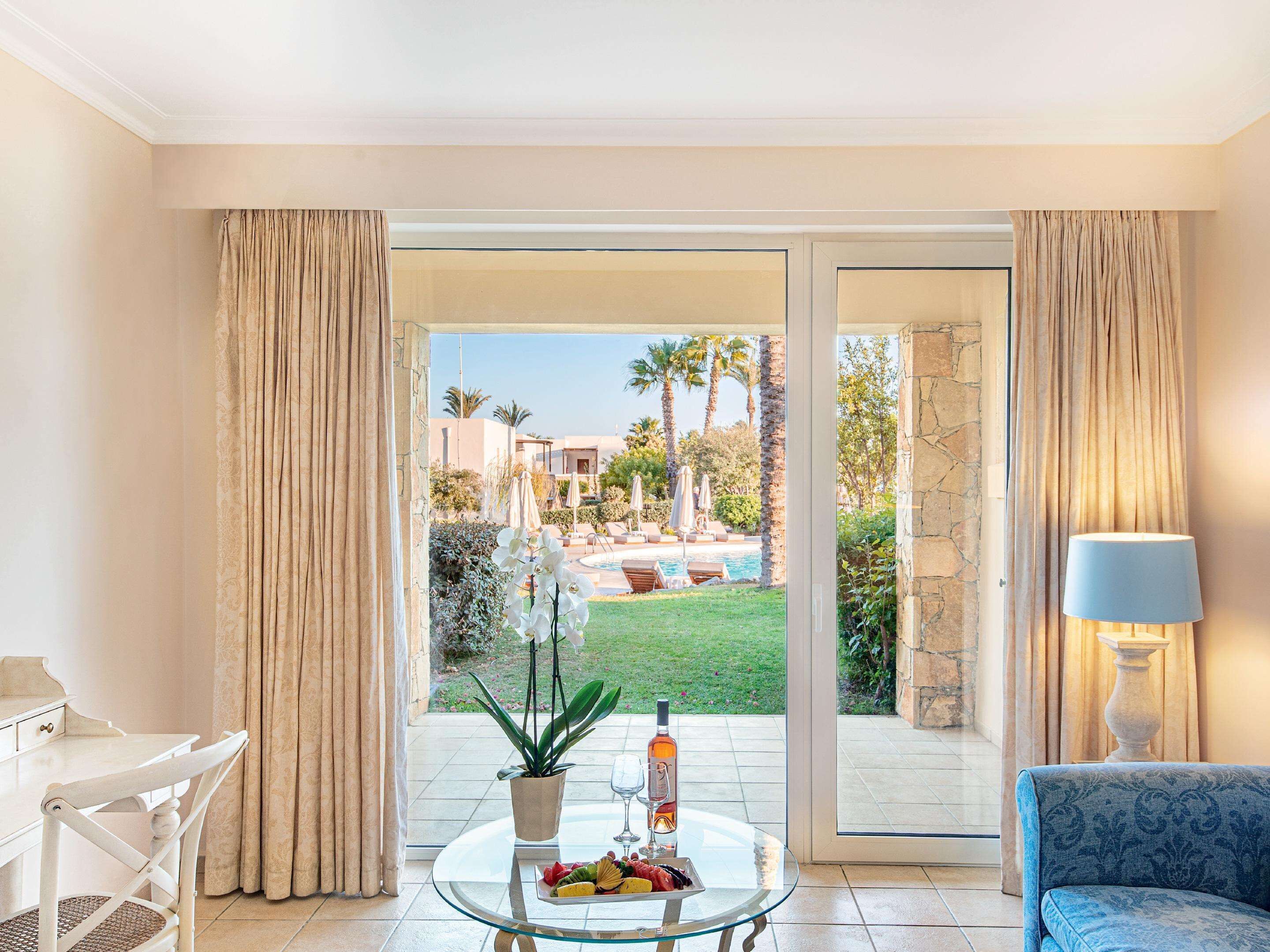 junior bungalow suite | 1 bedroom, premium bedding, minibar, in-room safe