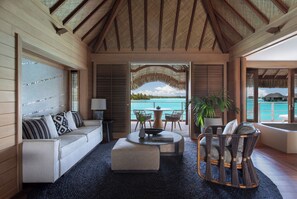 32-inch plasma TV with satellite channels, TV, DVD player - Four Seasons Resort Bora Bora (Bora Bora)