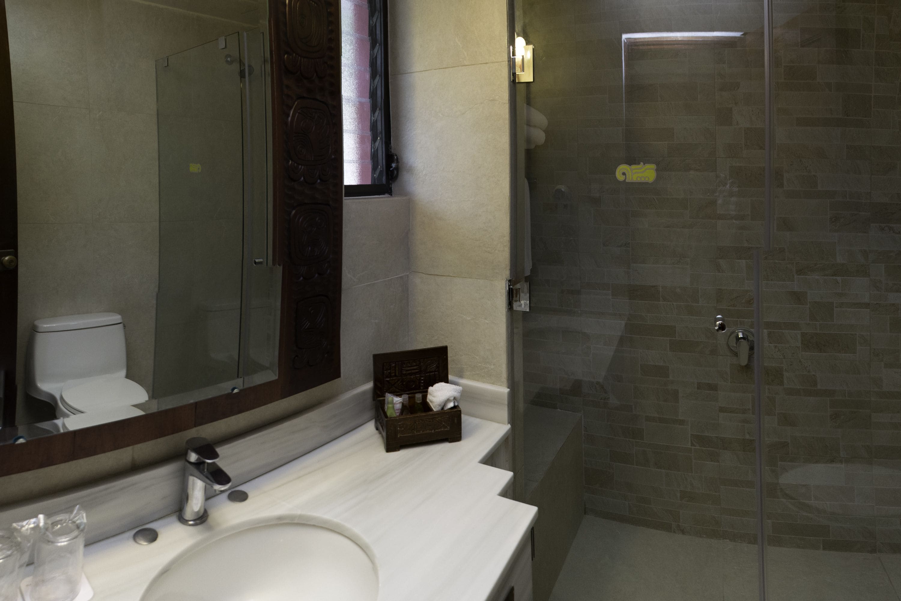 shower, free toiletries, hair dryer, bathrobes