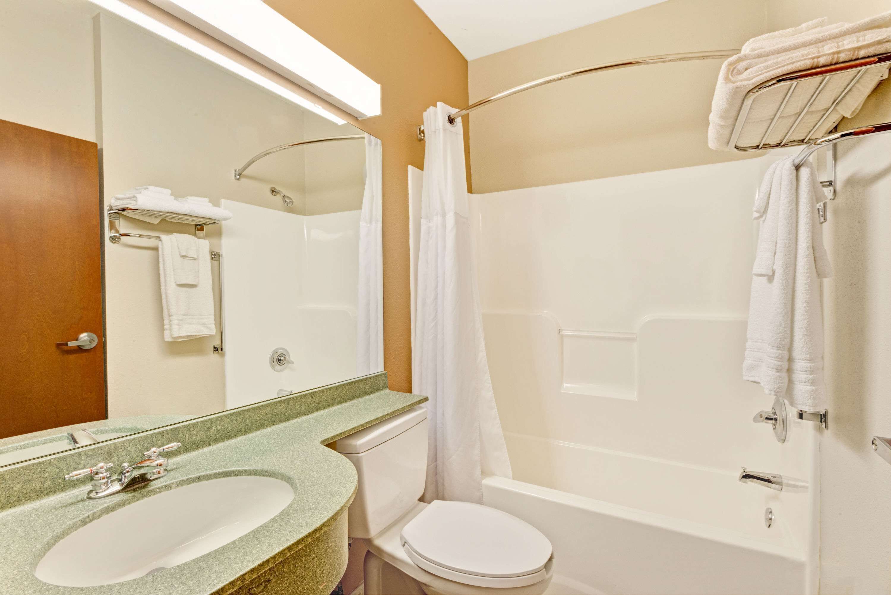 free toiletries, hair dryer, towels