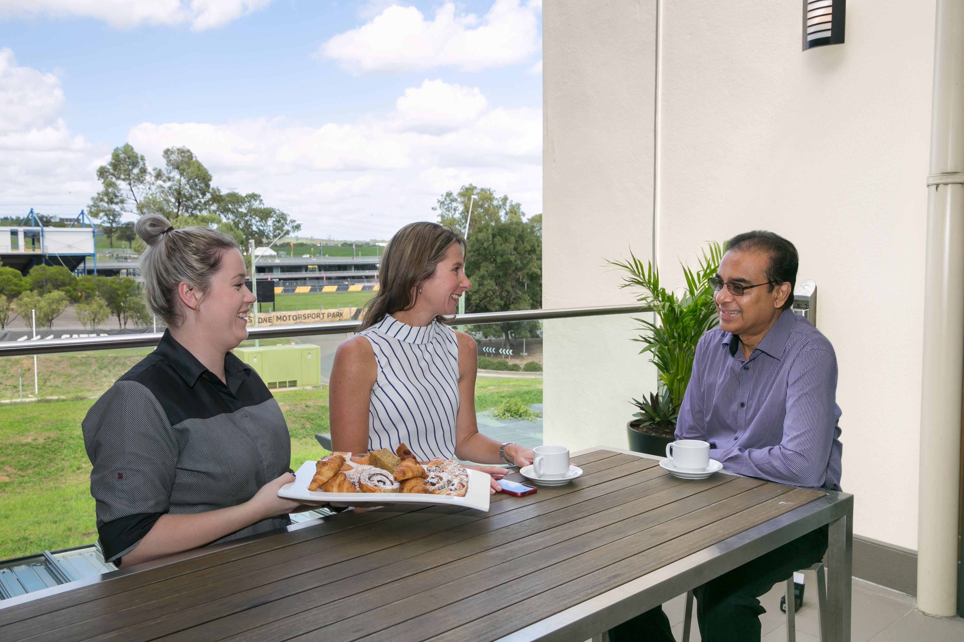 daily buffet breakfast (aud 27 per person)