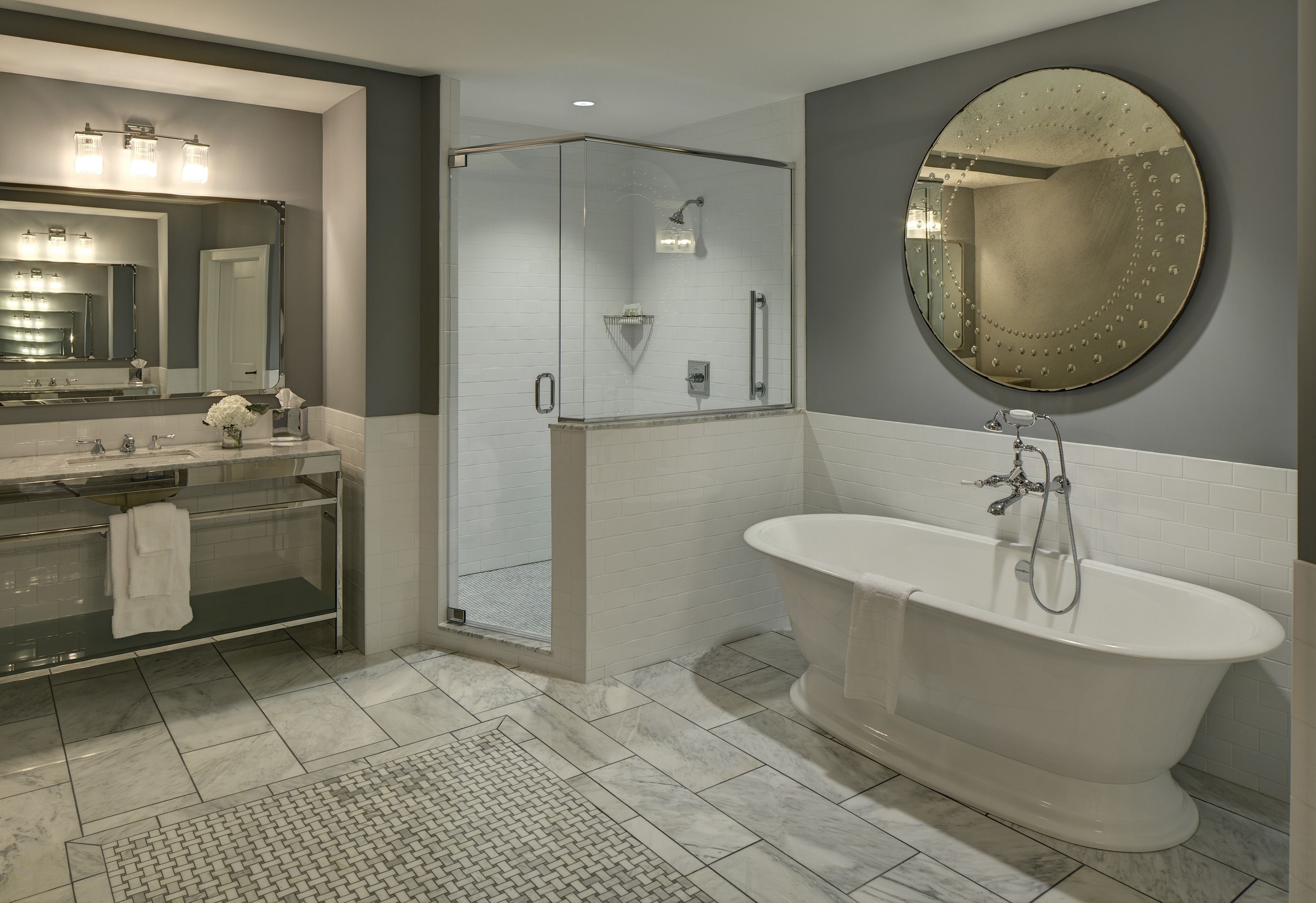 hair dryer, bathrobes, towels