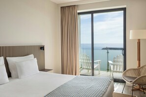 Lakens van Egyptisch katoen, luxe beddengoed, een minibar