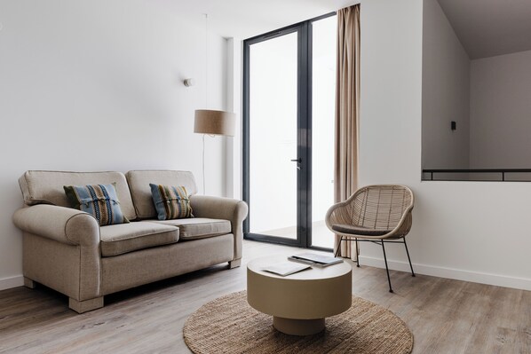 Duplex Suite Land View | Bettwäsche aus ägyptischer Baumwolle, hochwertige Bettwaren, Minibar