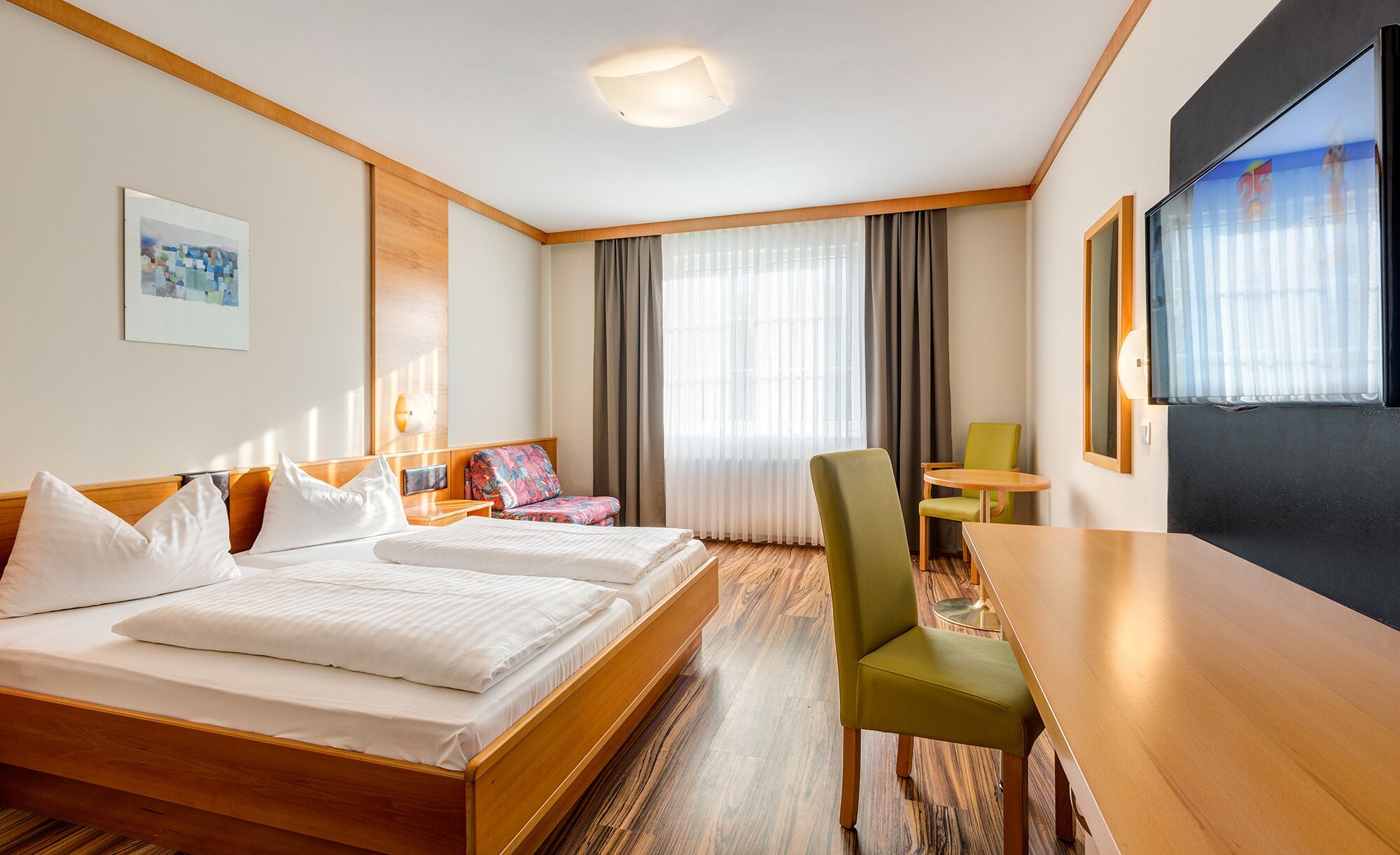 triple room | in-room safe, desk, blackout curtains, free wifi