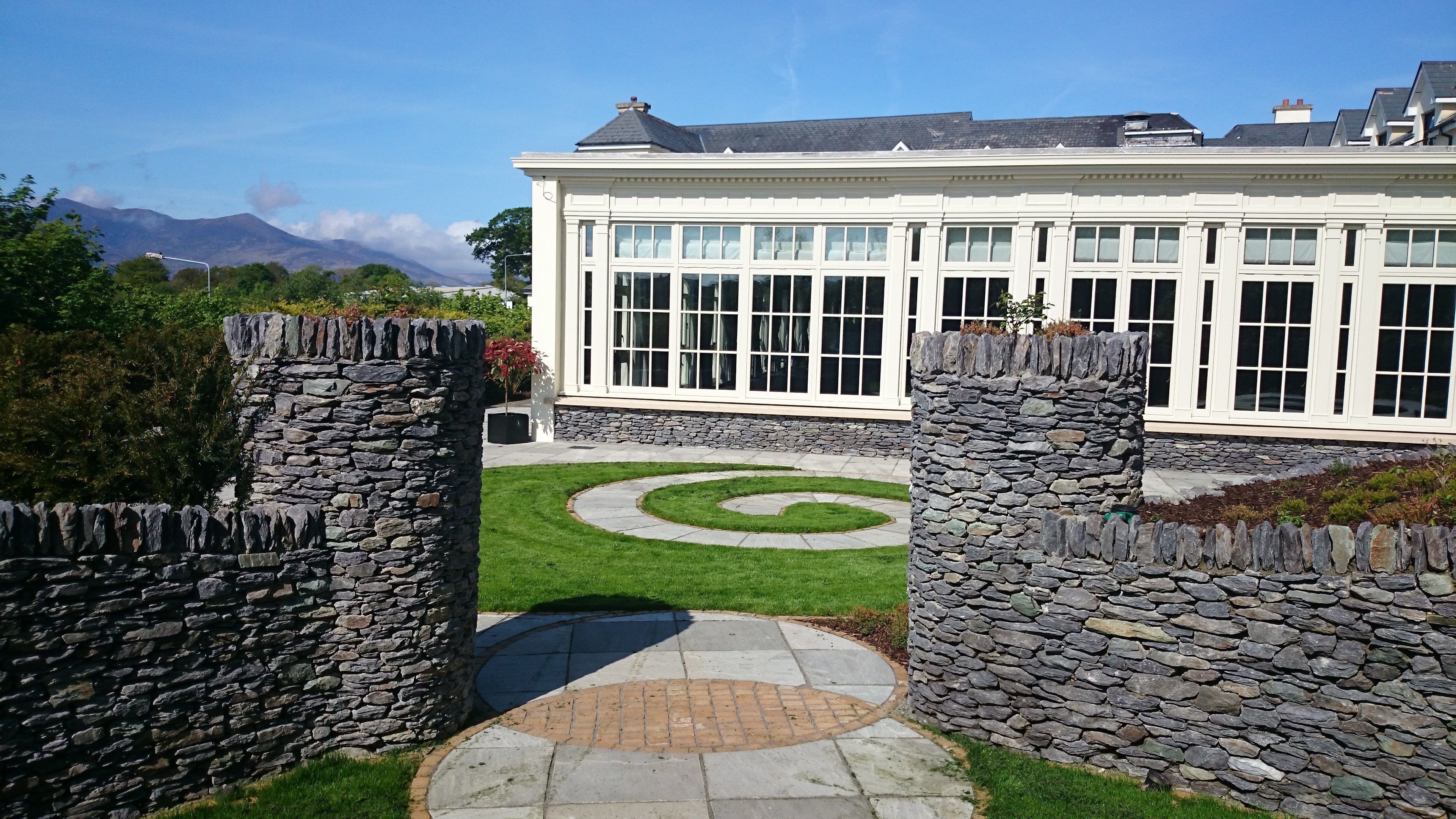 outdoor wedding area