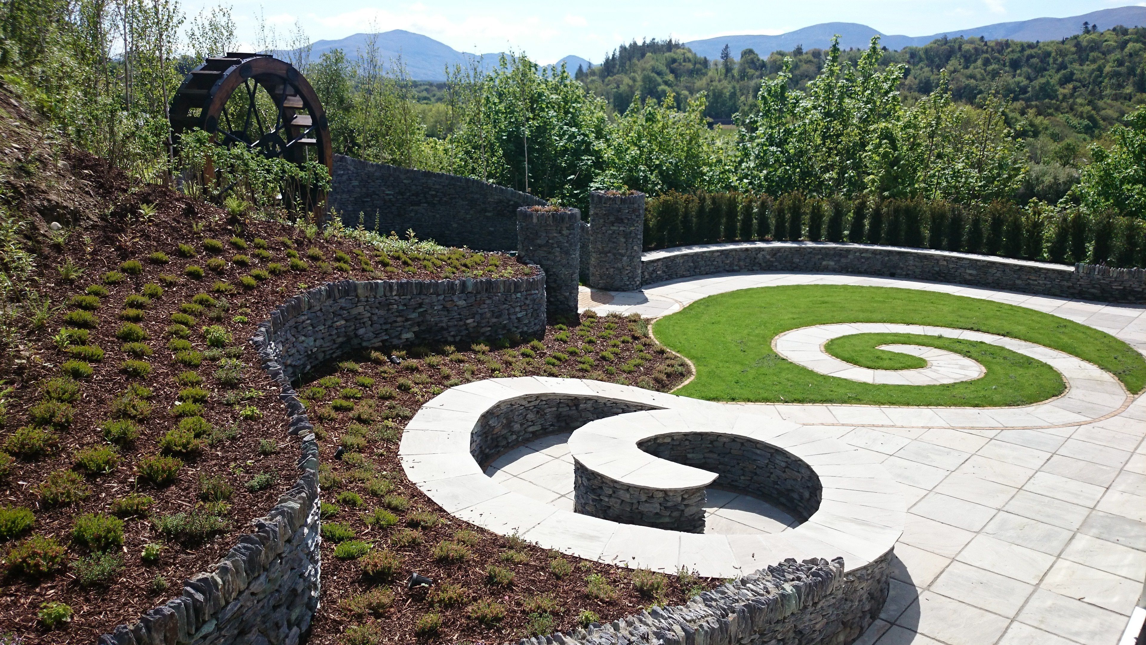 outdoor wedding area