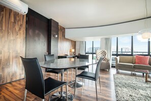 Presidential Penthouse, 2 Bedrooms (10) | Living area | 42-inch LCD TV with satellite channels, TV - Colosseum Hotel (Cape Town)