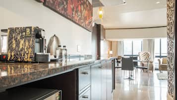 Presidential Penthouse, 2 Bedrooms (10) | Private kitchenette | Fridge, microwave, coffee/tea maker, electric kettle