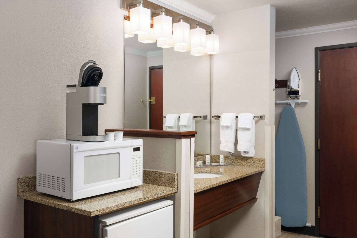 in-room safe, desk, blackout curtains, iron/ironing board