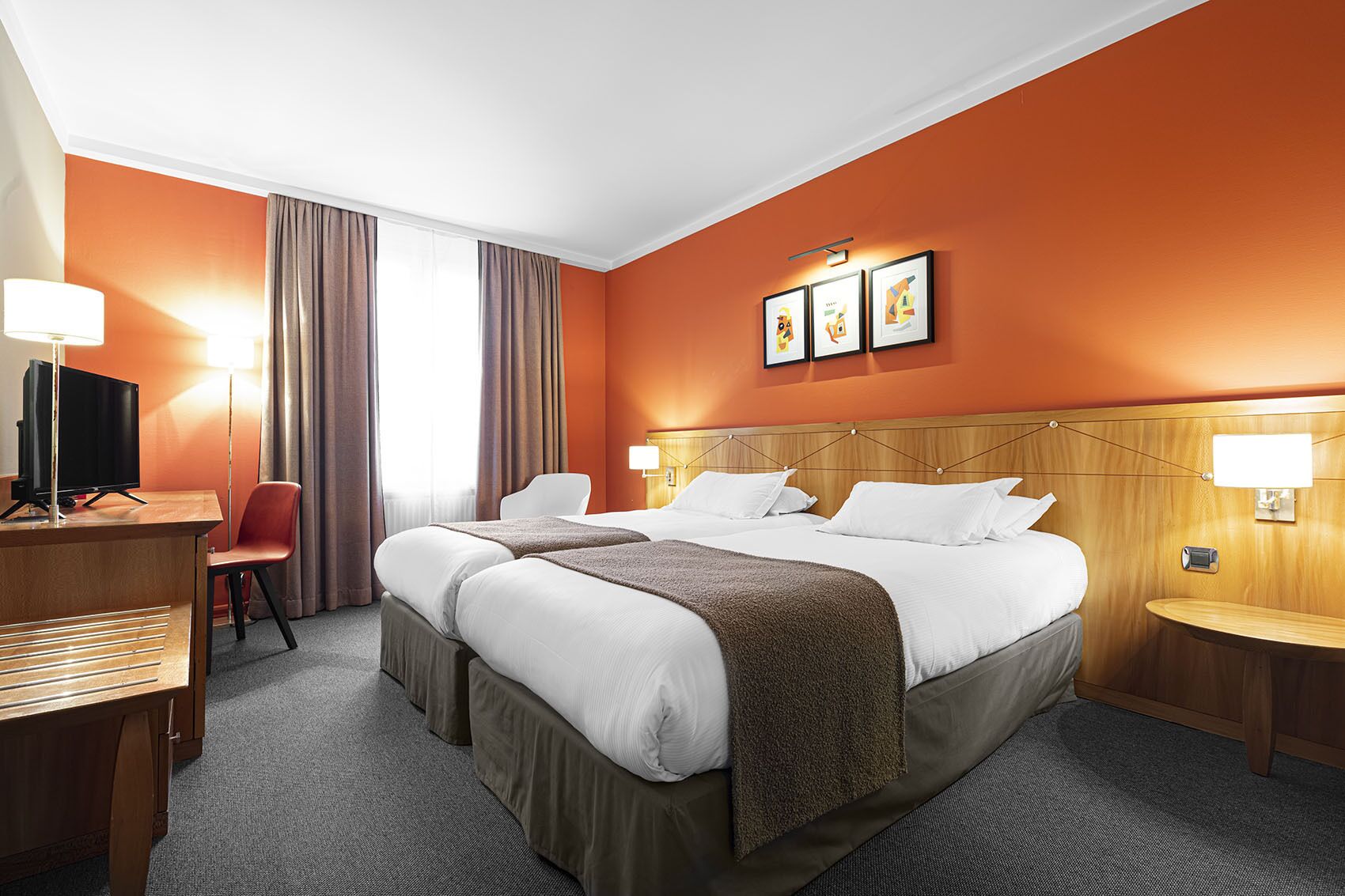 twin room act 3 | premium bedding, in-room safe, individually furnished, desk