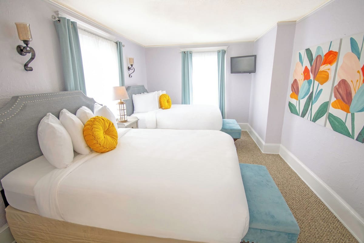 Deluxe Room, 2 Double Beds | Free minibar items, soundproofing, free WiFi, bed sheets