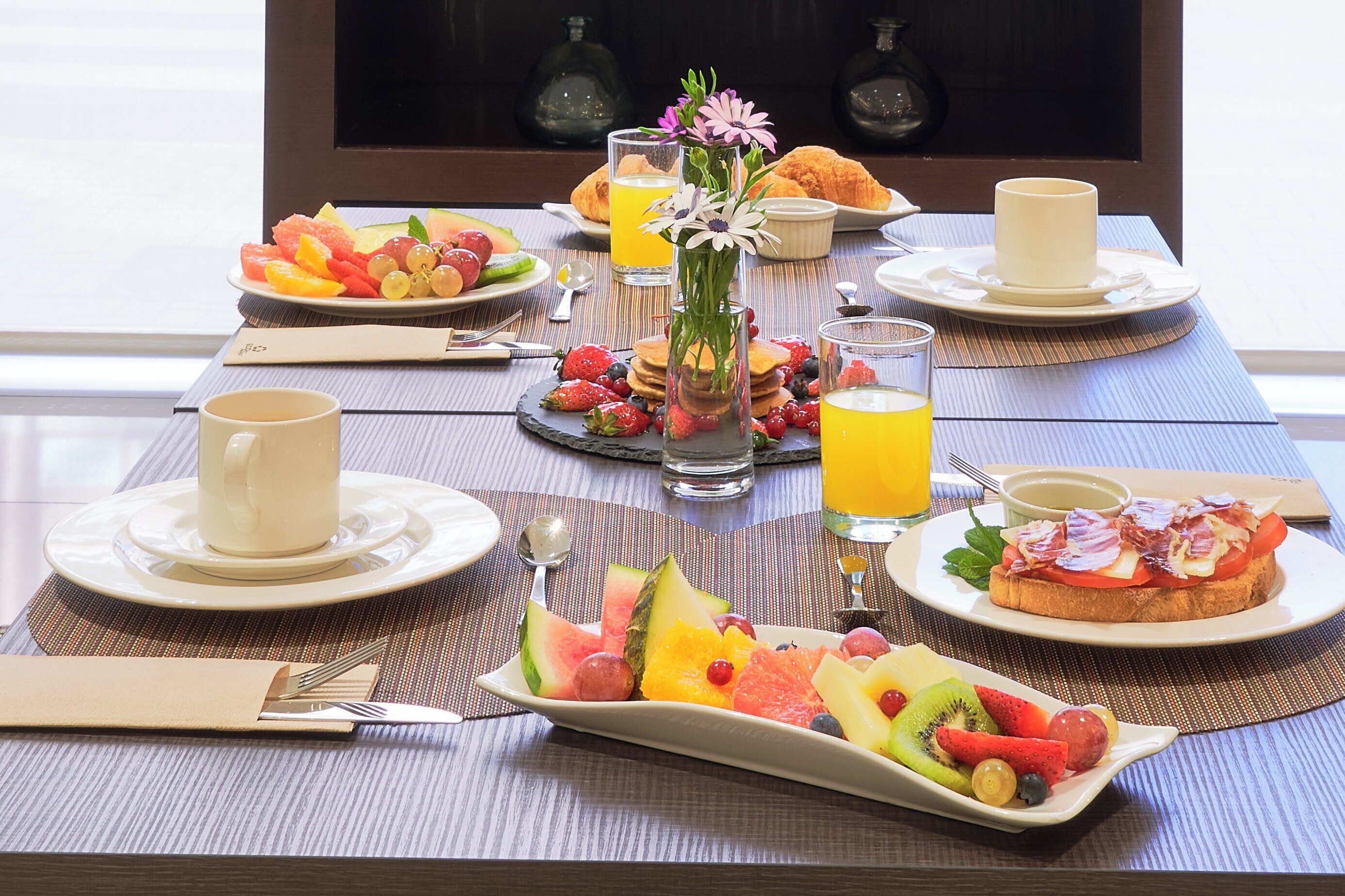 daily buffet breakfast (eur 13 per person)
