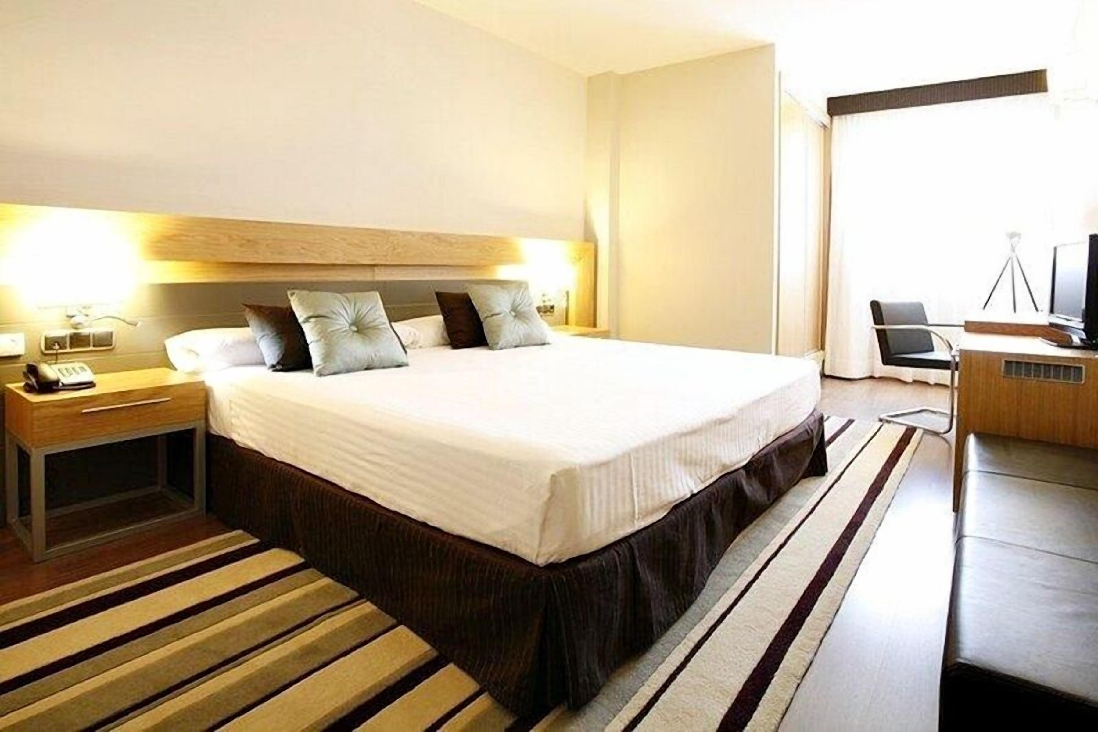 Ropa de cama hipoalergénica, edredones de plumas, minibar y caja fuerte