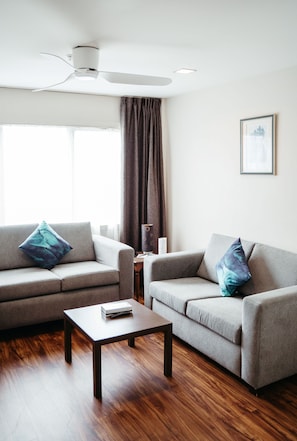 Apartment, 2 Bedrooms (Queen, Single) | Living area | LED TV - Auckland City Hotel (Auckland)