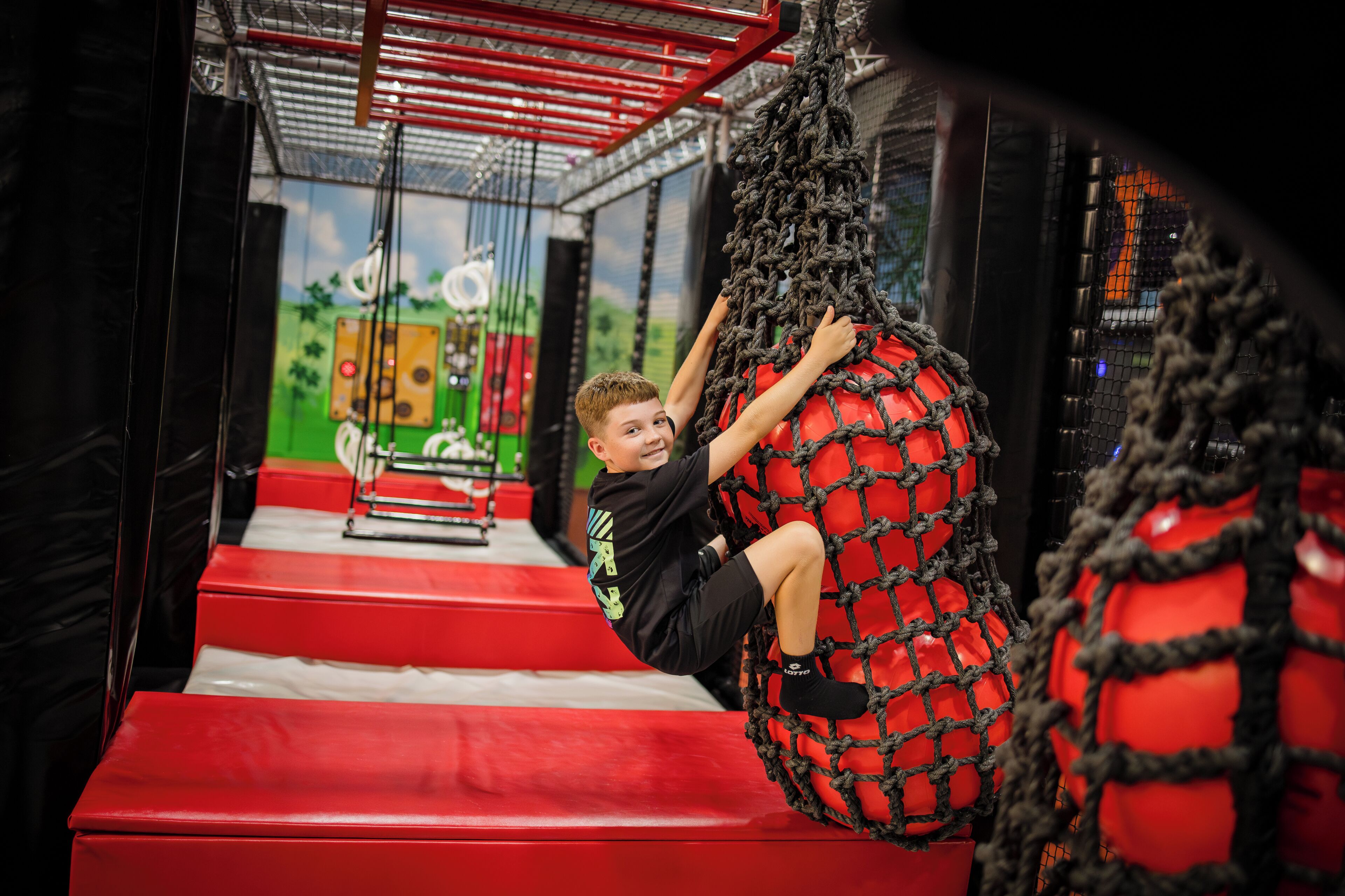 Área de juegos infantiles techada