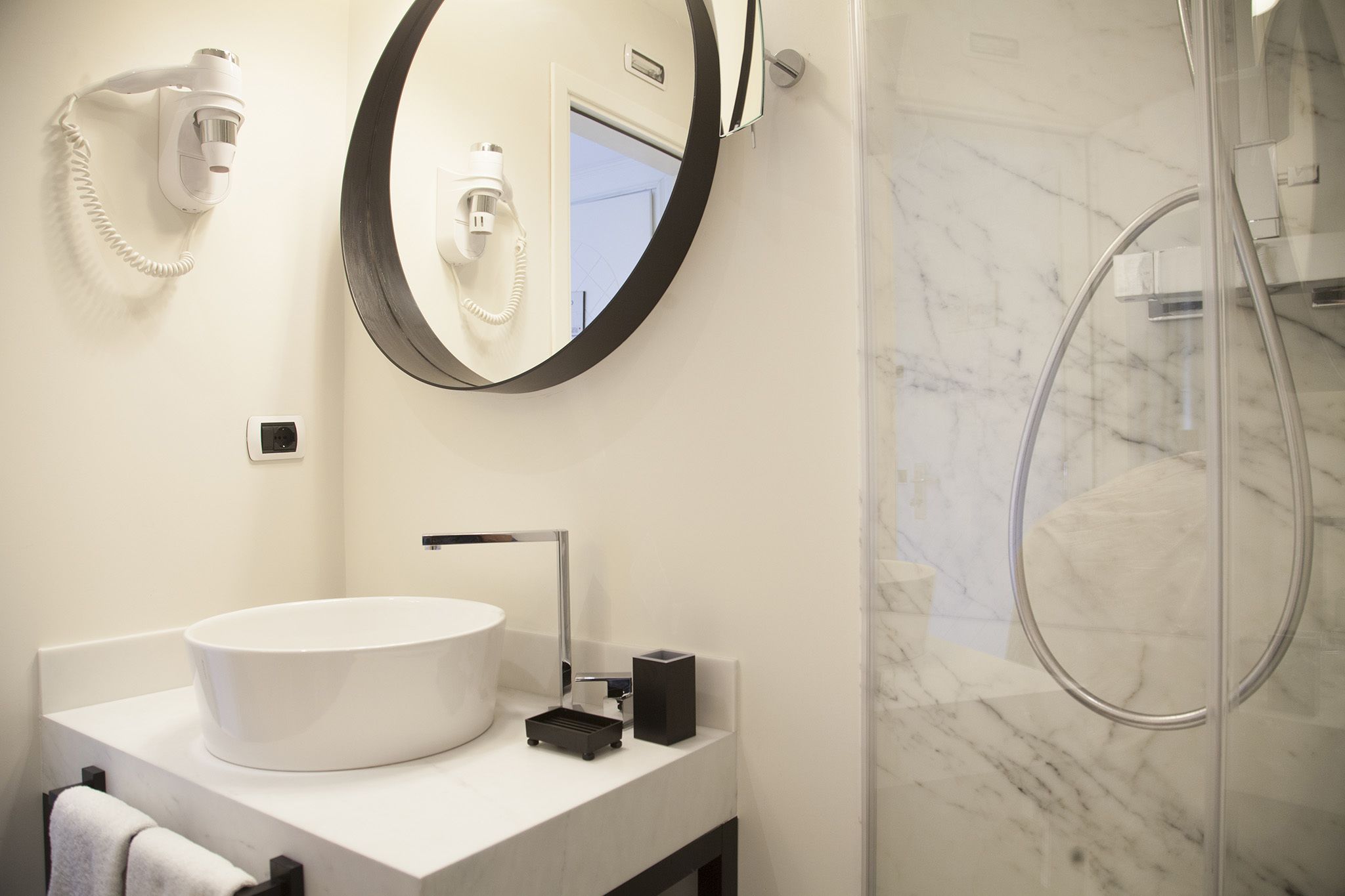 free toiletries, hair dryer, dressing gowns, slippers