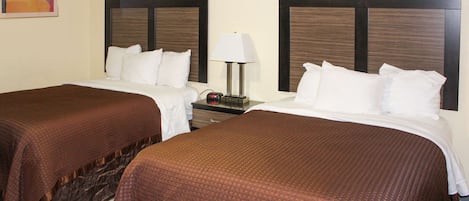 Room, 2 Queen Beds, Bathtub | Premium bedding, desk, blackout curtains, iron/ironing board