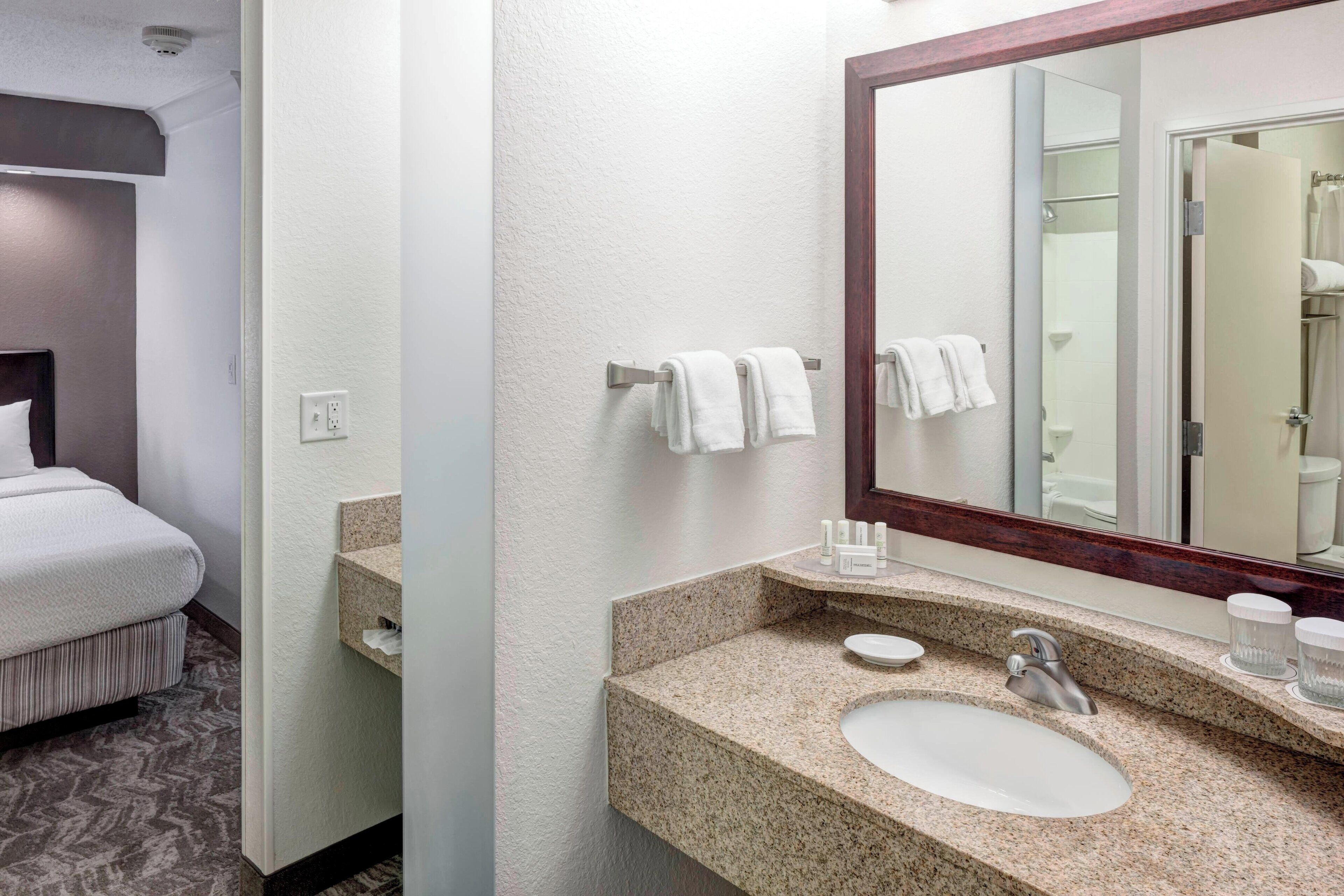suite, 1 bedroom | bathroom | combined shower/bathtub, free toiletries, hair dryer, towels