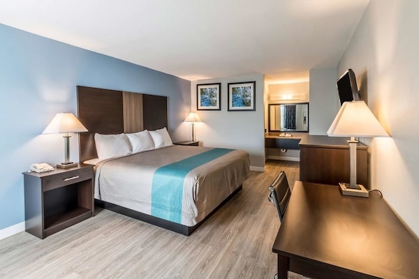 Desk, cribs (free), rollaway beds (surcharge), WiFi (free)