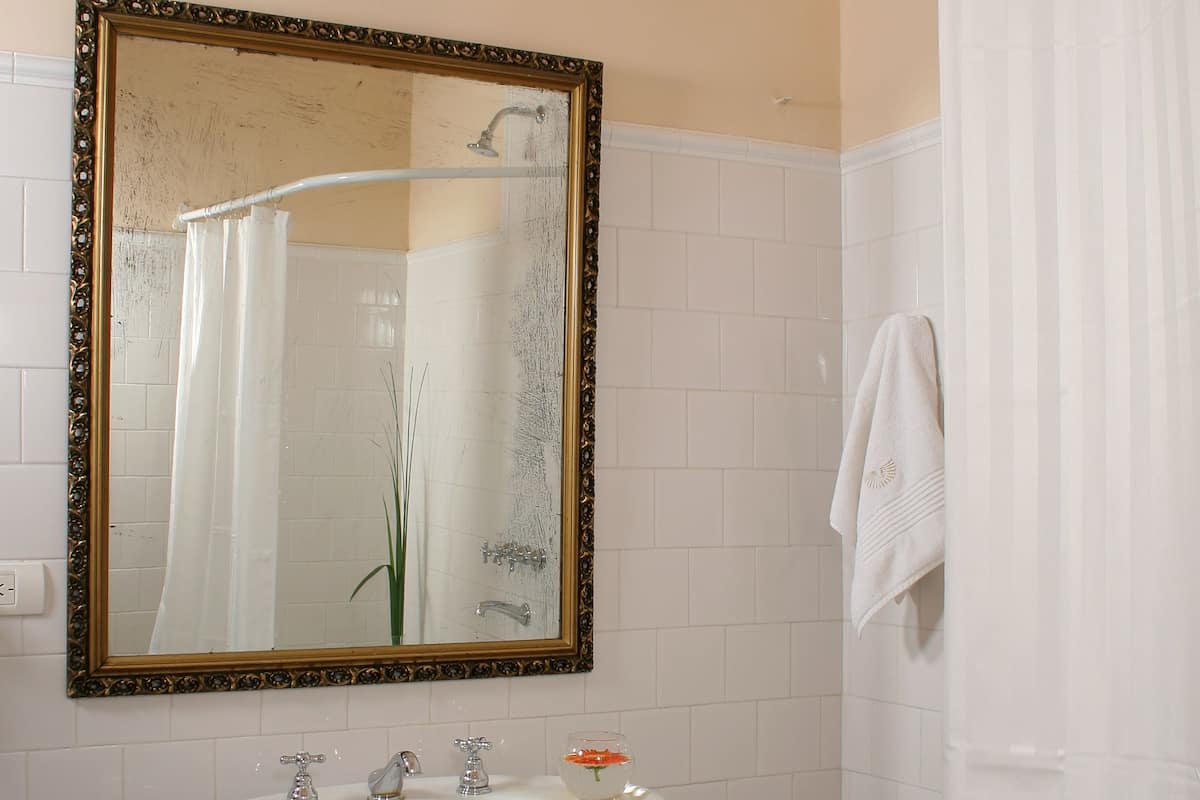 Combined shower/bathtub, designer toiletries, hair dryer, bidet