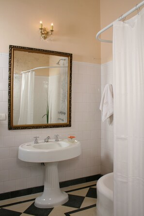 Combined shower/bathtub, designer toiletries, hair dryer, bidet - Rooney's Boutique Hotel (Buenos Aires)