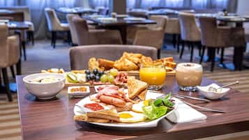 Daily buffet breakfast for a fee