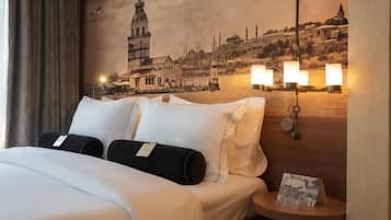 Ropa de cama hipoalergénica y minibar