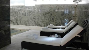 Sauna, hot tub, steam room, hot springs, Turkish bath, body treatments