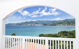 Vila luxo, 1 quarto, sacada, vista para o oceano | Vista do quarto