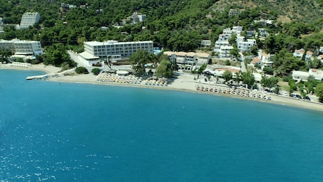 Aerial view. New Aegli Resort Hotel