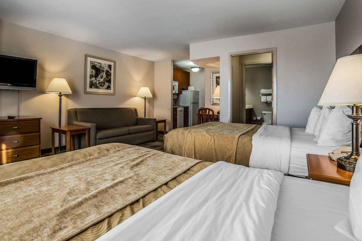 Desk, blackout curtains, iron/ironing board, free WiFi